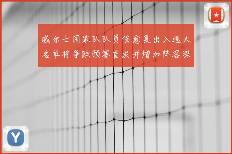 威尔士国家队队员伤愈复出入选大名单将争欧预赛首发并增加阵容深度