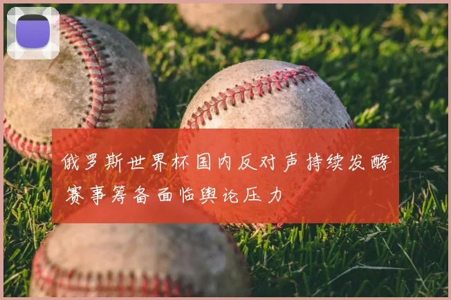 俄罗斯世界杯国内反对声持续发酵 赛事筹备面临舆论压力